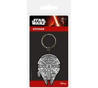 Star Wars - Millennium Falcon Rubber - Schlüsselanhänger Grau Onesize