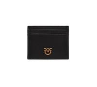 Pinko CARD HOLDER SIMPLY, Schwarz (Z99Q Schwarz-Antik Gold), Taglia Unica, kreditkartenetui