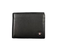 PORTAFOGLIO UOMO AERONAUTICA MILITARE IN PELLE PLATE NERO AM133 CO