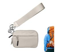 Porte-Carte Avec Lanière - Mini Portefeuille, Pochette Zippée | Étui Utilitaire À Matière Renforcée, Organisateur Polyvalent Conçu Pour Pièces Cartes Clés Et Articles Essentiels Lors Des DéplacementsP