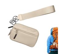Porte-Carte Avec Lanière - Mini Portefeuille, Pochette Zippée | Étui Utilitaire À Matière Renforcée, Organisateur Polyvalent Conçu Pour Pièces Cartes Clés Et Articles Essentiels Lors Des DéplacementsP