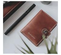 Portemonnaie mit Lampe, kastanienbraun.