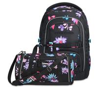 coocazoo PORTER Set aus PORTER + Sporttasche PorSpt26 Floral Artnight