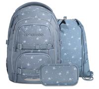 coocazoo PORTER Set aus Porter + Turnbeutel + Mäppchen PorTubMap26 Bloomy Daisy