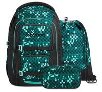 PORTER Set aus Porter + Turnbeutel + Mäppchen PorTubMap26-grün