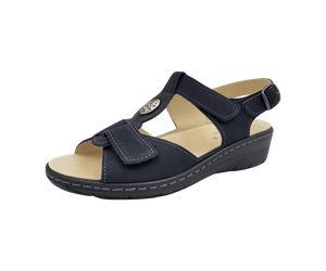 Portina Bequeme Sandalen für Damen, blau, Größe 42 EU