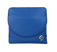 Portmonee Damen klein kompakt, Reise Geldbörse, viele Fächer, Leder blau, RFID Blocker, Münzfach | Wiener Schachtel, Travel Wallet, Geldtasche Portemonnaie Geldbeutel Damengeldbörse Damengeldbeutel