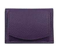 Portmonee Damen klein viele Fächer, mini, Echtleder lila, RFID Blocker, Münzfach groß | Geldbörse Reisegeldbeutel Geldtasche Portemonnaie Damengeldbörse Damenportemonnaie Damengeldbeutel Geldtasche