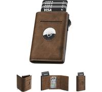 Portmonee Herren Airtag Wallet Münzfach RFID Kartenetui Kartenhalter