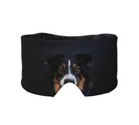 Porträt von Border Collie Druck, Vollständige Augenabdeckungen, lichtblockierende Augenmaske, Schlafaugen- und Ohrenschützer