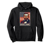 Porträt von Ulysses S. Grant Pullover Hoodie