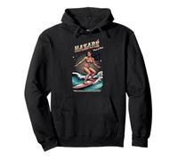 Portugal Nazaré Praia do Norte Surfing Wellenreiter Holiday Pullover Hoodie