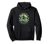 Portugal Nazaré Praia do Norte Surfing Wellenreiter Holiday Pullover Hoodie