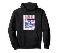 Portugal Nazaré Praia do Norte Surfing Wellenreiter Holiday Pullover Hoodie