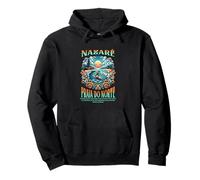 Portugal Nazaré Praia do Norte Surfing Wellenreiter Holiday Pullover Hoodie