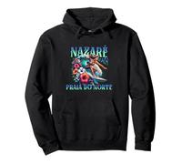 Portugal Nazaré Praia do Norte Surfing Wellenreiter Holiday Pullover Hoodie