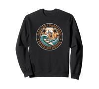 Portugal Nazaré Praia do Norte Surfing Wellenreiter Holiday Sweatshirt