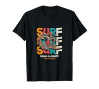 Portugal Nazaré Praia do Norte Surfing Wellenreiter Holiday T-Shirt