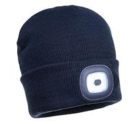 Portwest BEANIE MIT USB WIEDERAUFLADBAREN LED LEUCHTEN, Größe: Einheitsgröße, Farbe: Marine, B029NAR