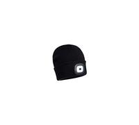Portwest Beanie MIT USB WIEDERAUFLADBAREN LED LEUCHTEN, Größe: Einheitsgröße, Farbe: Schwarz, B029BKR (Packung mit 2)