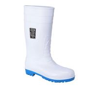 Portwest Sicherheitsgummistiefel S5 mit Stahlkappe FW95WHR47 Weiß Größe 47