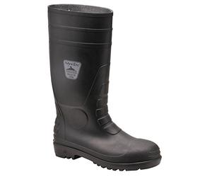 Portwest Klassik Sicherheitsgummistiefel S4, Größe: 38, Farbe: Schwarz, FW94BKR38