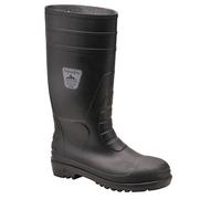 Portwest Klassik Sicherheitsgummistiefel S4, Größe: 48, Farbe: Schwarz, FW94BKR48