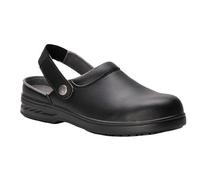 Portwest Steelite Sicherheitsclog SB AE WRU, Größe: 48, Farbe: Schwarz, FW82BKR48