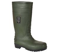Portwest Total-Sicherheitsgummistiefel S5 mit Stahlkappe Grün Größe 36