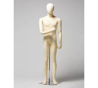 Posable Mannequin Torso with Head & Arms, Bendable Dress Form, Standing Dummy Model, Display Mannequin Body for Wedding Gown or Shirts