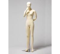 Posable Mannequin Torso with Head & Arms, Bendable Dress Form, Standing Dummy Model, Display Mannequin Body for Wedding Gown or Shirts