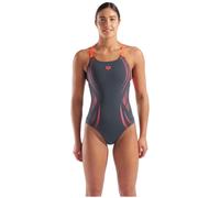 Poseidonia Swim Pro Back Lb Damen Schwimmanzug, grau, Gr. 42