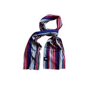 Posh Gear Damen Herren Seiden Schal Lineeseta, grau blau aus 100% Seide