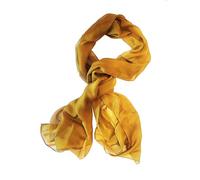 Posh Gear Damen Seiden Schal Chiffon Scialle, gold aus 100% Seide