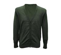 Posh Gear Herren Cardigan Crodasera aus Alpakawolle, grün, Größe XL