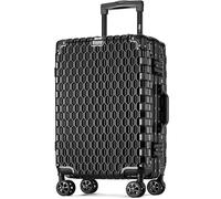 POSH Handgepäck Koffer Hartschale - Polycarbonat Trolley mit Aluminium Rahmen & 2 TSA-Schlössern - Leise 360° Doppelrollen - Reisekoffer 60 cm, 45 L - Inklusive Schutzhülle
