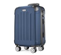 POSH Hartschalenkoffer Koffer & trolleys rollkoffer handgepäck reisekoffer mit Rollen | Koffer groß, mittelgroß, klein ABS | Leichter Kofferset 3 teilig im M-L-XL (Navy blau, L)
