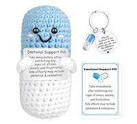 Positive die Kapsel Pocket Hug, Positive Kapseln-Puppe, Schlüsselanhänger, Positiver Energiekarte, Motivationsgeschenke, Viel Glück Geschenke, Emotionales Unterstützungs Geschenk für Frauen, Männer