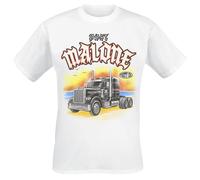 Post Malone Sunset Truck T-Shirt weiß in S