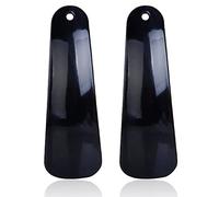 Potadak 2X 4,7 inch Kunststoff Schuhloeffel Flexible Robuste Schlupf Schwarz