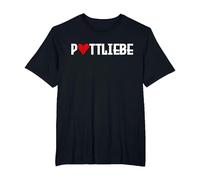 Pottliebe Ruhrpott Ruhrgebiet T-Shirt, Herren Große Größen, Schwarz, 2X Tall