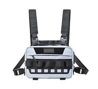 Poupangke Brustbeutel - nützliche Brusttasche, leicht, vielseitig, Köder für Frauen, Männer, Wandern, Radfahren, Camping, Gelände, Se référer au descriptif