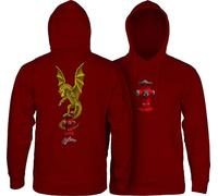 Powell Peralta Andy Anderson Hydrant Kapuzen-Sweatshirt, Kastanienbraun, Größe M