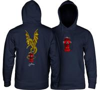Powell Peralta Andy Anderson Hydrant Kapuzen-Sweatshirt, Marineblau, Größe L