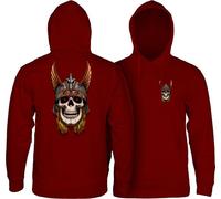 Powell Peralta Andy Anderson Skull Hoody Sweatshirt, Kastanienbraun, Größe L, Kastanienbraun, Large