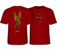 Powell Peralta Andy Anderson Vajra T-Shirts, Granat, L