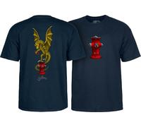 Powell Peralta Andy Anderson Vajra T-Shirts, Marineblau, XX-Large