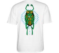 Powell Peralta Mike Vallely Bug T-Shirts, Weiss/opulenter Garten, XL
