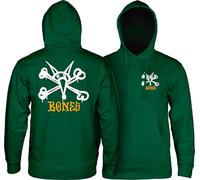 Powell Peralta Rat Bones Kapuzen-Sweatshirt, Alpingrün, Größe XL, Alpine Green, X-Large