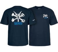 Powell Peralta Rat Bones T-Shirt, Marineblau, Größe L